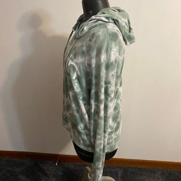 Clavin Klein Green, white tie dye hoodie, size Medium - Picture 2 of 4